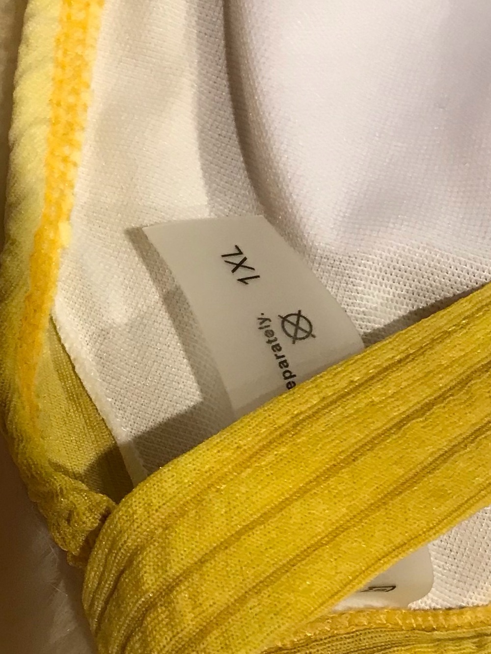 Yellow Ribbed Bikini Set - Picture 4 of 7